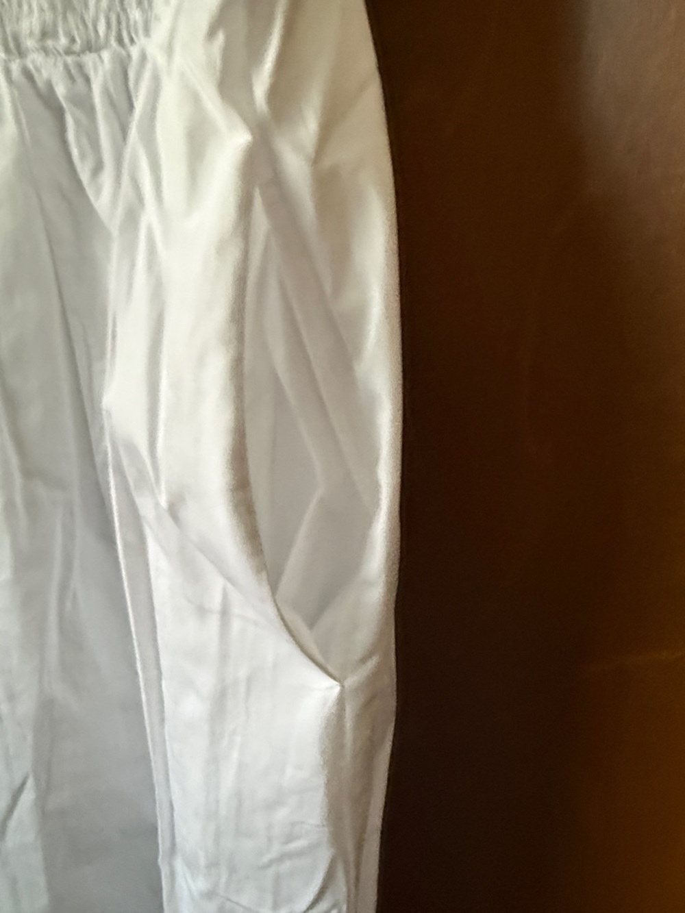 Astr White Smocked Midi Dress with Tie Straps - Picture 9 of 12